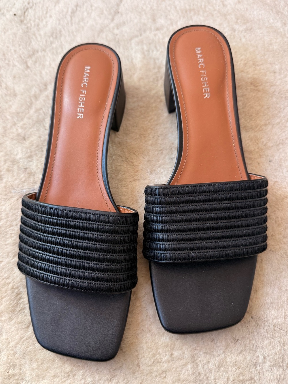 Marc Fisher Woven Slide Mules